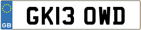 Truck License Plate